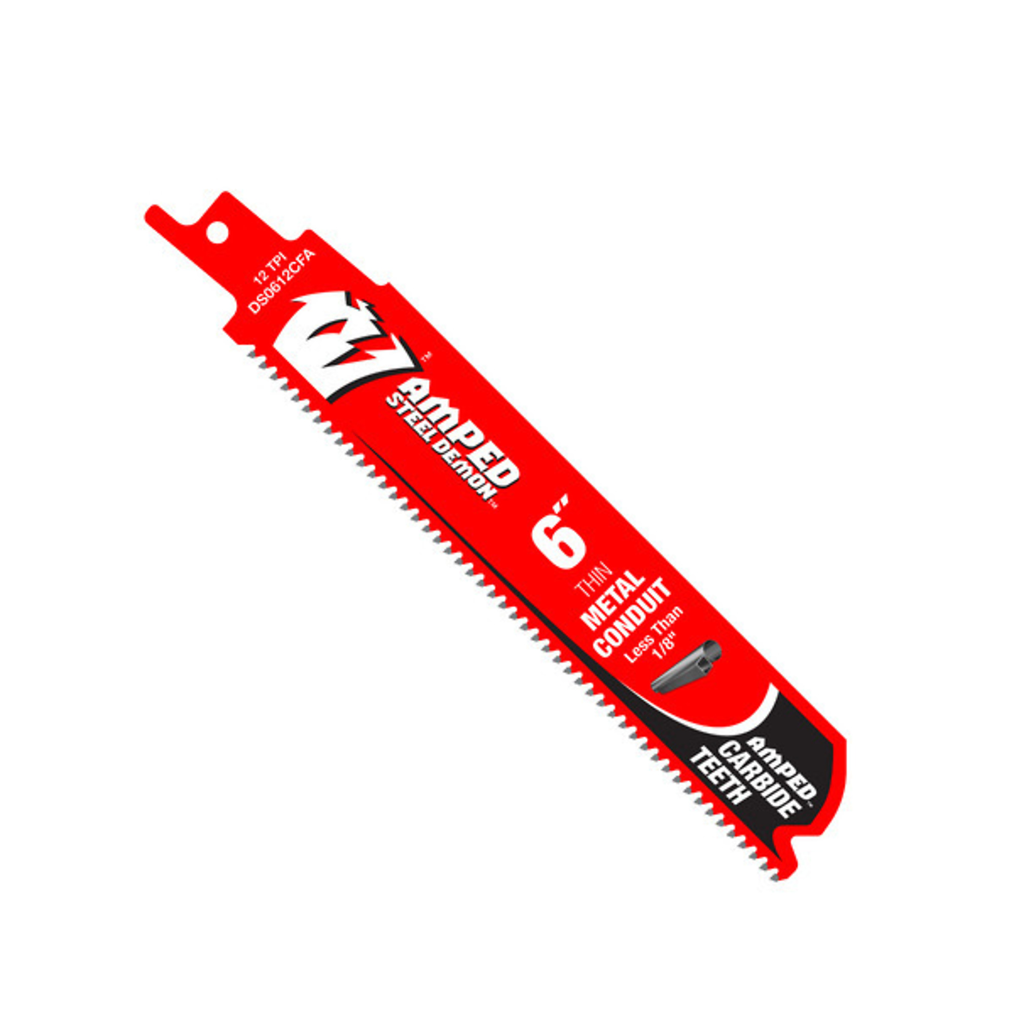 Diablo Tools Carbide Teeth Reciprocating Blades - 6in., 12 TPI, Black I.C.E. Coating, 3 Pk, Model# DS0612CFA3